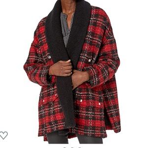 The Kooples Oversized Plaid Jacket